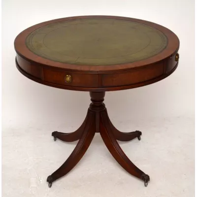Drum Table im Regency-Stil aus Mahagoni