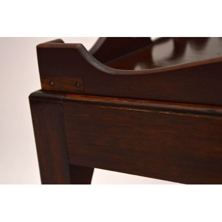 Antiker Mahogany Tray Top Table Kaffeetisch