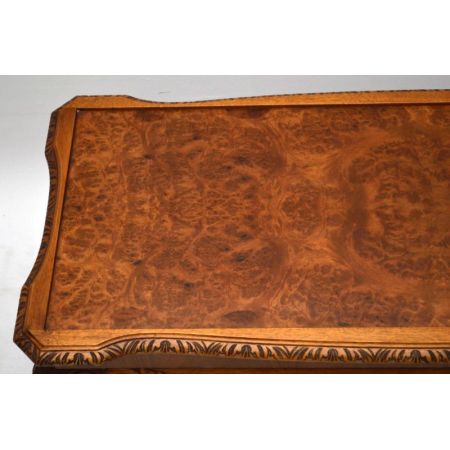 Antiker Queen Anne Style Walnuss Couchtisch Sofatisch aus Mahagoni Antik Tisch Beistelltisch