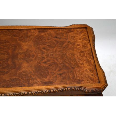 Antiker Queen Anne Style Walnuss Couchtisch Sofatisch aus Mahagoni Antik Tisch Beistelltisch