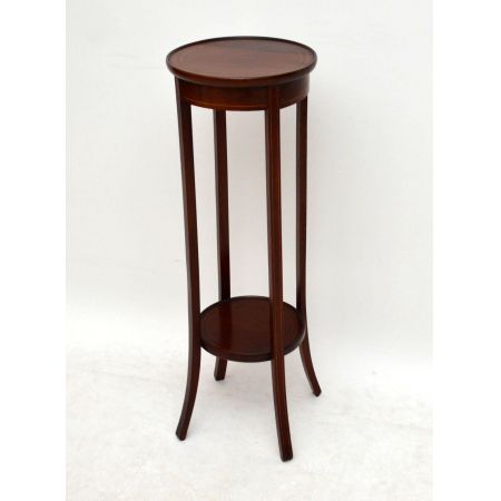 Paar Antiker Queen Anne Style Walnuss Couchtisch Sofatisch aus Holz