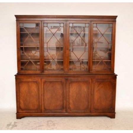 Antikes  Georgian Style  Großes  Mahogany Bookcase