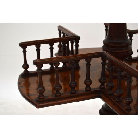 Antique drehbares Bücherregal / Wein Tisch