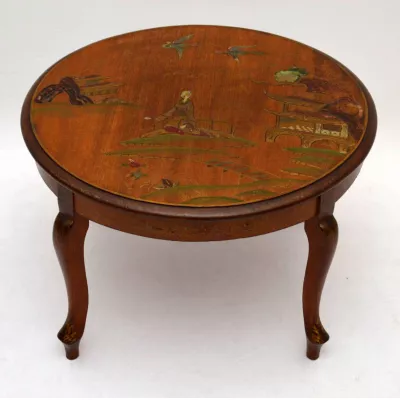 Antiker runder Couchtisch Sofatisch