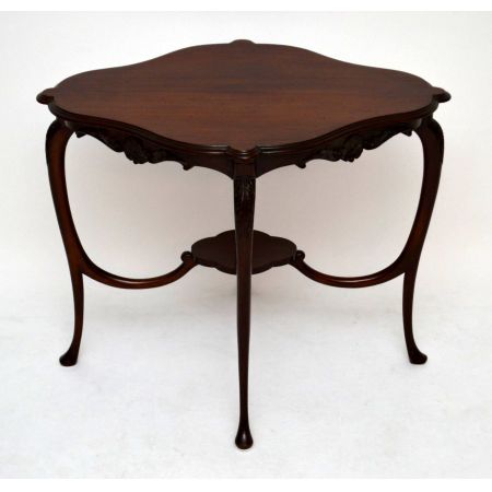 Antiker Jugenstil Mahagoni Beistelltisch