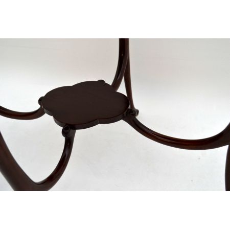 Antiker Jugenstil Mahagoni Beistelltisch