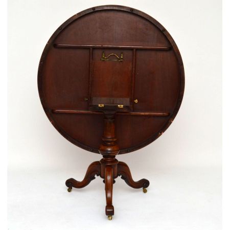 Antiker viktorianische Rosenholz Round Dining Table