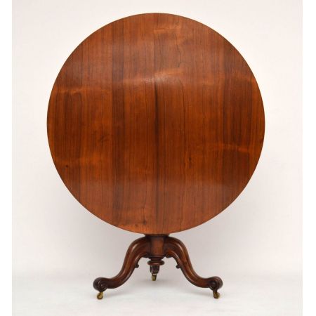 Antiker viktorianische Rosenholz Round Dining Table