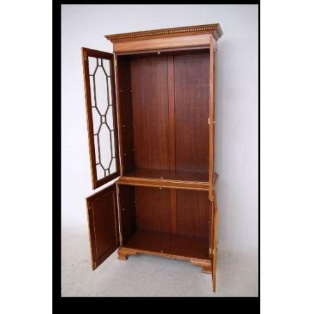Two Door Bookcase satin wood sehr rar 