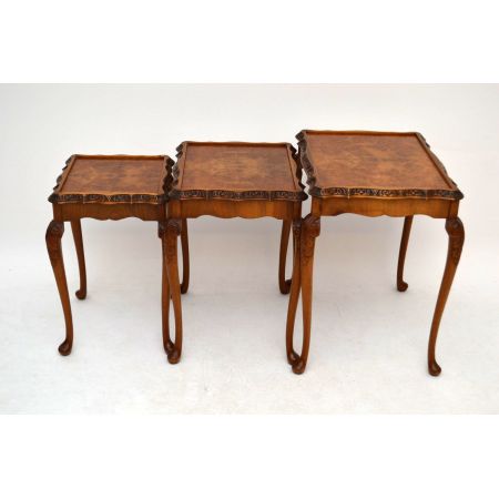 Queen Ann Nest of Tables antik