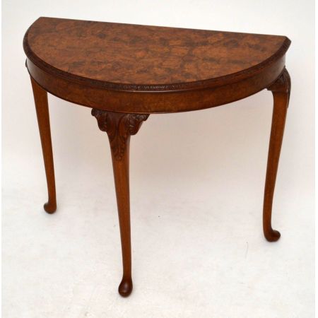 Antiker Konsolentisch Wurzelnuss Holz