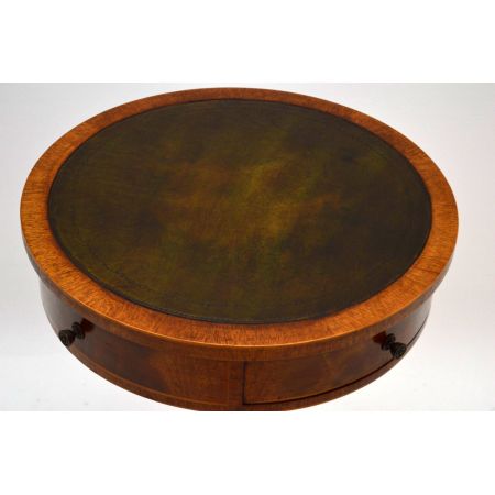 Antikes Mahagonie Drum Table