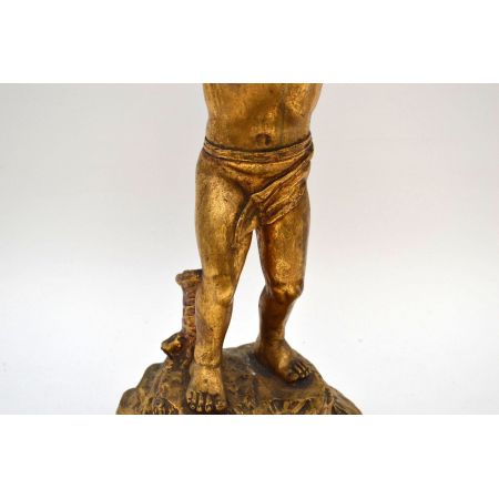 Ein Paar antiker „Gilt Cherub“ Beistelltische-Ebonized Tops