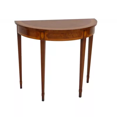 Antiker Mahagoni/Satinholz Console Beistelltisch