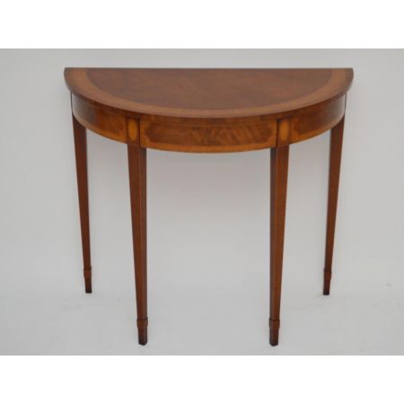 Antiker Mahagoni/Satinholz Console Beistelltisch