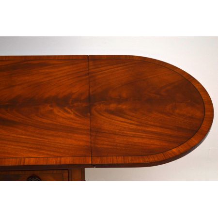 Antiker Regency-Stil Intarsien Mahagoni Sofa Tisch