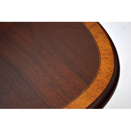 Antiker Regency-Stil Intarsien Mahagoni Esstisch