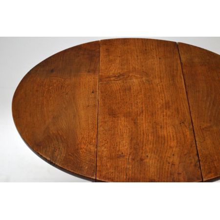 Kleine antike Solid Oak Drop Leaf Occasional Tisch
