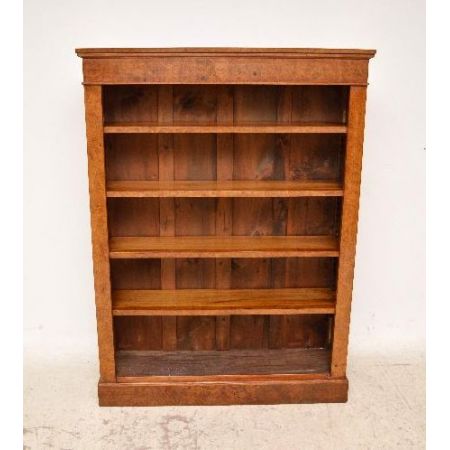 Antique Pollard Oak Open Bookcase