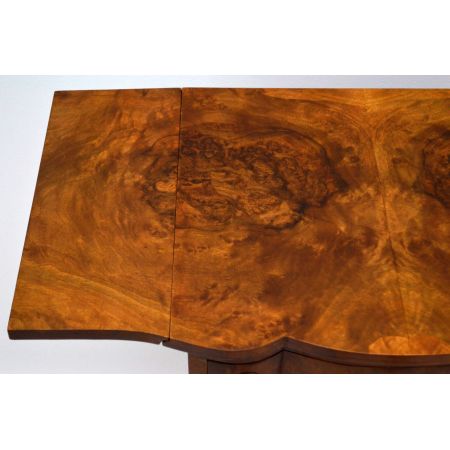 Antiker Nussbaum Tropfen Flap Beistelltisch mit Schubladen