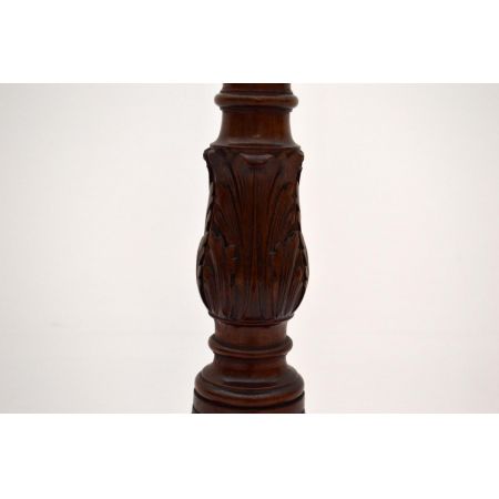 Antiker Georgian Mahagoni Torchere