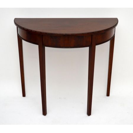 Antiker Edwardian Mahagoni Konsole Beistelltisch