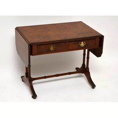 Antiker Regency Sofatisch Klapptisch