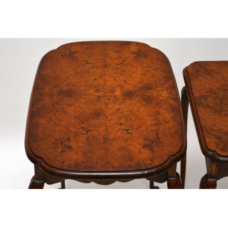 Antikes Nest of Tables aus Walnuss