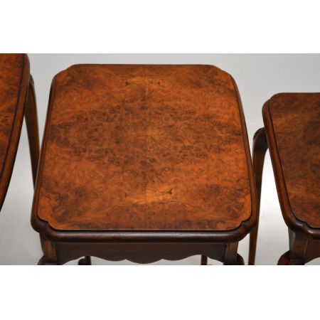 Antikes Nest of Tables aus Walnuss