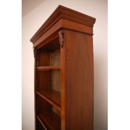 Antikes Rekonstruirtes  Mahogany Open Bookcase