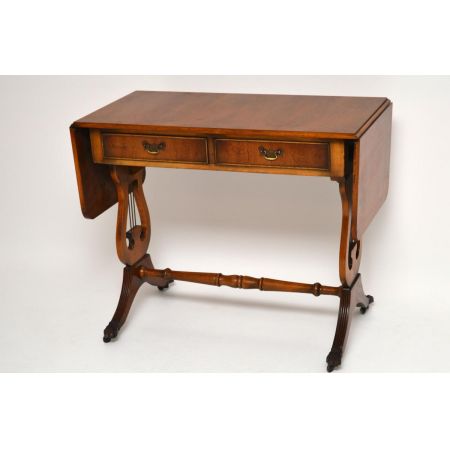 Antiker Regency-Stil Eibenholz Sofa Tisch