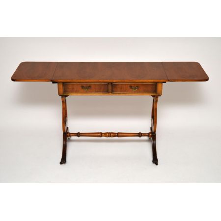 Antiker Regency-Stil Eibenholz Sofa Tisch