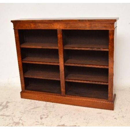   Offenes Antique Victorian Burr Walnut  Regal 