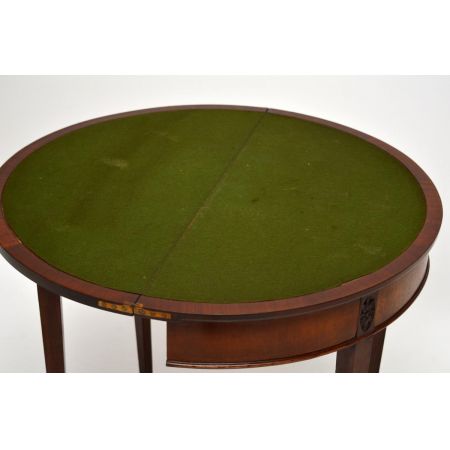 Antiker Edwardian Mahagoni-Kartentisch