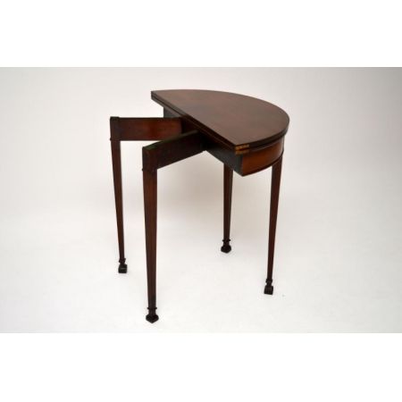 Antiker Edwardian Mahagoni-Kartentisch