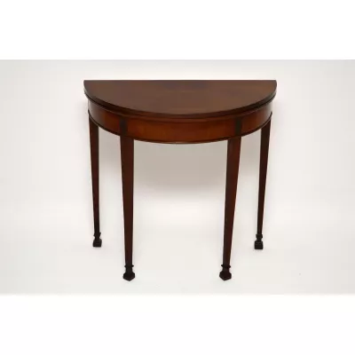 Antiker Edwardian Mahagoni-Kartentisch