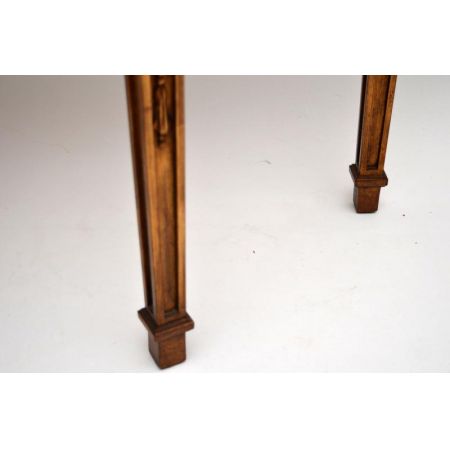 Antiker vergoldeter Marmor Konsolentisch