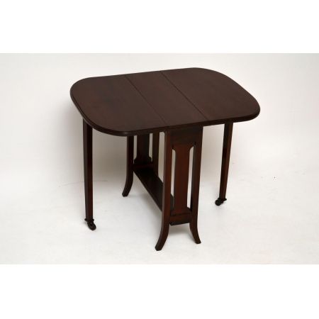 Faltbarer antiker Edwardian Mahagoni Sutherland Tisch