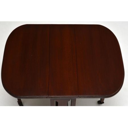 Faltbarer antiker Edwardian Mahagoni Sutherland Tisch