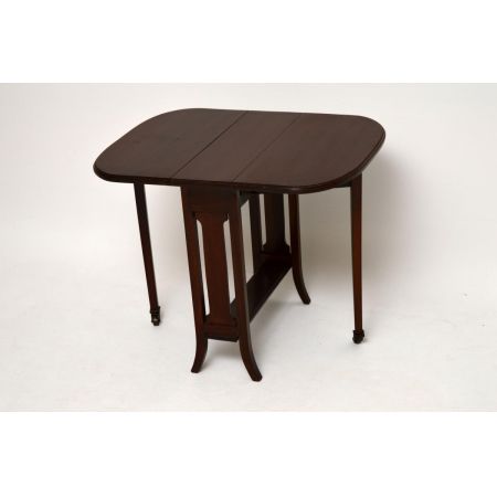 Faltbarer antiker Edwardian Mahagoni Sutherland Tisch