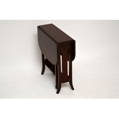 Faltbarer antiker Edwardian Mahagoni Sutherland Tisch