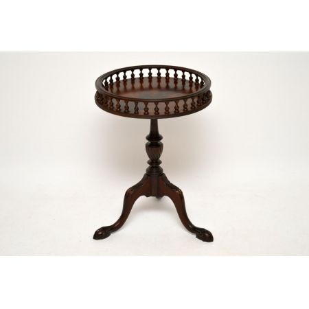 Antiker Chippendale Mahagoni Wein Tisch