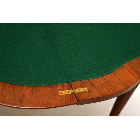 Antiker Burr Nussbaum Kartentisch