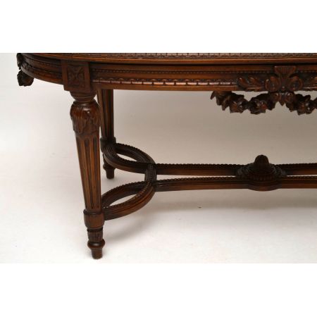 Antiker französischer Marmor Kaffeetisch