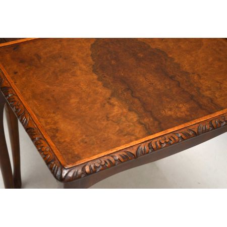 Antikes Queen Anne Nussbaum Nest 3er-Set