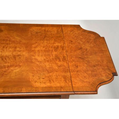 Antiker Georgian Burr Nussbaum Sofa Tisch