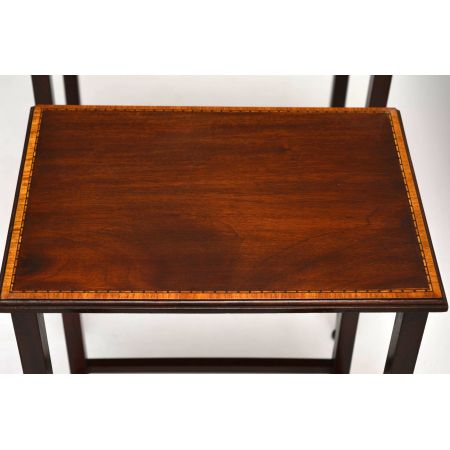 Antiker „Edwardian“ Intarsien Nest aus Mahagoni