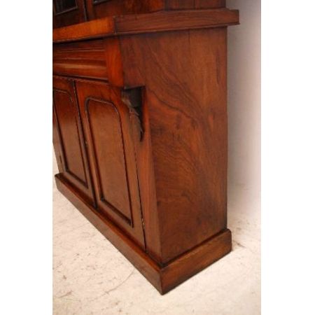 Zweigeteiltes  Bookcase Antique Victorian Walnut