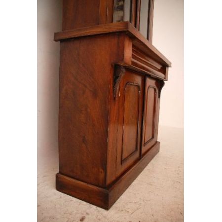 Zweigeteiltes  Bookcase Antique Victorian Walnut