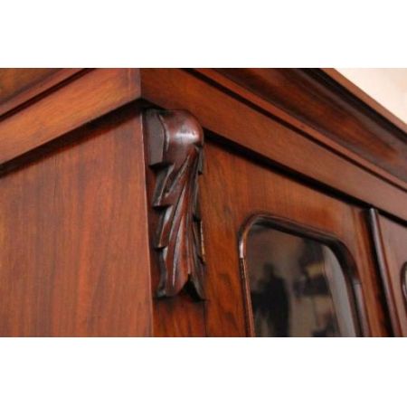 Zweigeteiltes  Bookcase Antique Victorian Walnut